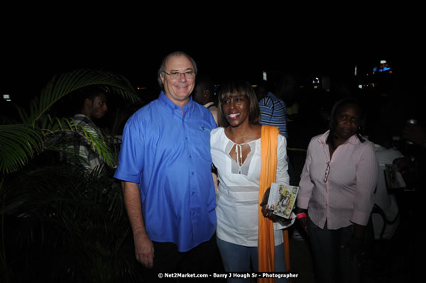 The Hon. Orette Bruce Goldwin, M.P., Prime Minister of Jamaica, Minister of Tourism, Hon. Edmund Bartlett, and Director of Tourism, Basil Smith at the Air Jamaica Jazz and Blues Festival 2008 The Art of Music - Ridday, January 25, 2008 - Air Jamaica Jazz & Blues 2008 The Art of Music venue at the Aqaueduct on Rose Hall Resort & Counrty Club, Montego Bay, St. James, Jamaica W.I. - Thursday, January 24 - Saturday, January 26, 2008 - Photographs by Net2Market.com - Claudine Housen & Barry J. Hough Sr, Photographers - Negril Travel Guide, Negril Jamaica WI - http://www.negriltravelguide.com - info@negriltravelguide.com...!