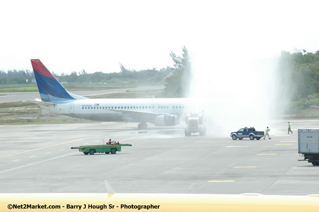 Delta Air Lines Inaugural Flight From New York's JFK Airport to Sangster International Airport, Montego Bay, Jamaica - June 9, 2007 - Sangster International Airport - Montego Bay, St James, Jamaica W.I. - MBJ Limited - Transforming Sangster International Airport into a world class facility - Photographs by Net2Market.com - Negril Travel Guide, Negril Jamaica WI - http://www.negriltravelguide.com - info@negriltravelguide.com...!