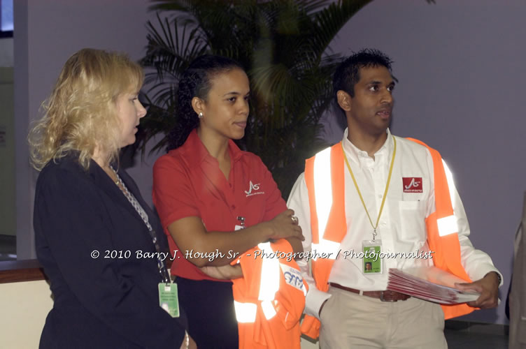 Jamaica Air Shuttle Launch @ MBJ Airports Limited, Wednesday, January 20, 2010, Sangster International Airport, Montego Bay, St. James, Jamaica W.I. - Photographs by Net2Market.com - Barry J. Hough Sr, Photographer/Photojournalist - The Negril Travel Guide - Negril's and Jamaica's Number One Concert Photography Web Site with over 40,000 Jamaican Concert photographs Published -  Negril Travel Guide, Negril Jamaica WI - http://www.negriltravelguide.com - info@negriltravelguide.com...!