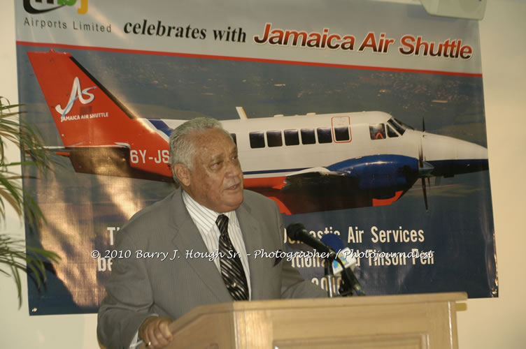 Jamaica Air Shuttle Launch @ MBJ Airports Limited, Wednesday, January 20, 2010, Sangster International Airport, Montego Bay, St. James, Jamaica W.I. - Photographs by Net2Market.com - Barry J. Hough Sr, Photographer/Photojournalist - The Negril Travel Guide - Negril's and Jamaica's Number One Concert Photography Web Site with over 40,000 Jamaican Concert photographs Published -  Negril Travel Guide, Negril Jamaica WI - http://www.negriltravelguide.com - info@negriltravelguide.com...!