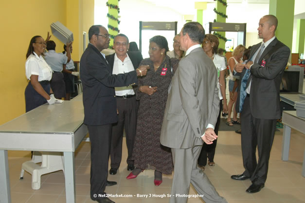 Minister of Tourism, Hon. Edmund Bartlett - Director of Tourism, Basil Smith, and Mayor of Montego Bay, Councillor Charles Sinclair Launch of Winter Tourism Season at Sangster International Airport, Saturday, December 15, 2007 - Sangster International Airport - MBJ Airports Limited, Montego Bay, Jamaica W.I. - Photographs by Net2Market.com - Barry J. Hough Sr, Photographer - Negril Travel Guide, Negril Jamaica WI - http://www.negriltravelguide.com - info@negriltravelguide.com...!