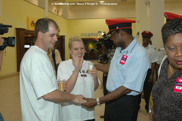 Minister of Tourism, Hon. Edmund Bartlett - Director of Tourism, Basil Smith, and Mayor of Montego Bay, Councillor Charles Sinclair Launch of Winter Tourism Season at Sangster International Airport, Saturday, December 15, 2007 - Sangster International Airport - MBJ Airports Limited, Montego Bay, Jamaica W.I. - Photographs by Net2Market.com - Barry J. Hough Sr, Photographer - Negril Travel Guide, Negril Jamaica WI - http://www.negriltravelguide.com - info@negriltravelguide.com...!