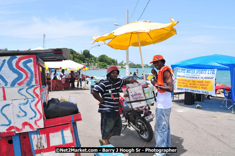 Lucea Cross the Harbour @ Lucea Car Park - All Day Event - Cross the Harbour Swim, Boat Rides, and Entertainment for the Family - Concert Featuring: Bushman, George Nooksl, Little Hero, Bushi One String, Dog Rice and many local Artists - Friday, August 1, 2008 - Lucea, Hanover Jamaica - Photographs by Net2Market.com - Barry J. Hough Sr. Photojournalist/Photograper - Photographs taken with a Nikon D300 - Negril Travel Guide, Negril Jamaica WI - http://www.negriltravelguide.com - info@negriltravelguide.com...!