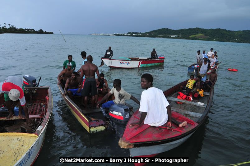 Lucea Cross the Harbour @ Lucea Car Park - All Day Event - Cross the Harbour Swim, Boat Rides, and Entertainment for the Family - Concert Featuring: Bushman, George Nooksl, Little Hero, Bushi One String, Dog Rice and many local Artists - Friday, August 1, 2008 - Lucea, Hanover Jamaica - Photographs by Net2Market.com - Barry J. Hough Sr. Photojournalist/Photograper - Photographs taken with a Nikon D300 - Negril Travel Guide, Negril Jamaica WI - http://www.negriltravelguide.com - info@negriltravelguide.com...!