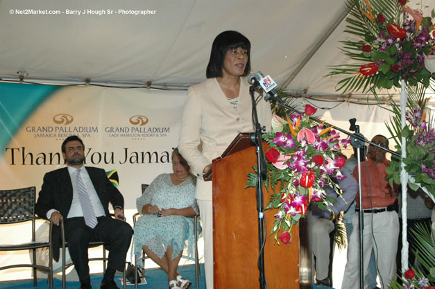 Palladium Hotels & Resorts - Groundbreaking of the 1600-Room Grand Palladium Lady Hamilton Resort & Spa and the Grand Palludium Jamaica Resort & Spa - Special Address: The Most Honorable Portia Simpson-Miller, O.N., M.P., Prime Minister of Jamaica - The Point, Lucea, Hanover, Saturday, November 11, 2006 @ 2:00 pm - Negril Travel Guide, Negril Jamaica WI - http://www.negriltravelguide.com - info@negriltravelguide.com...!