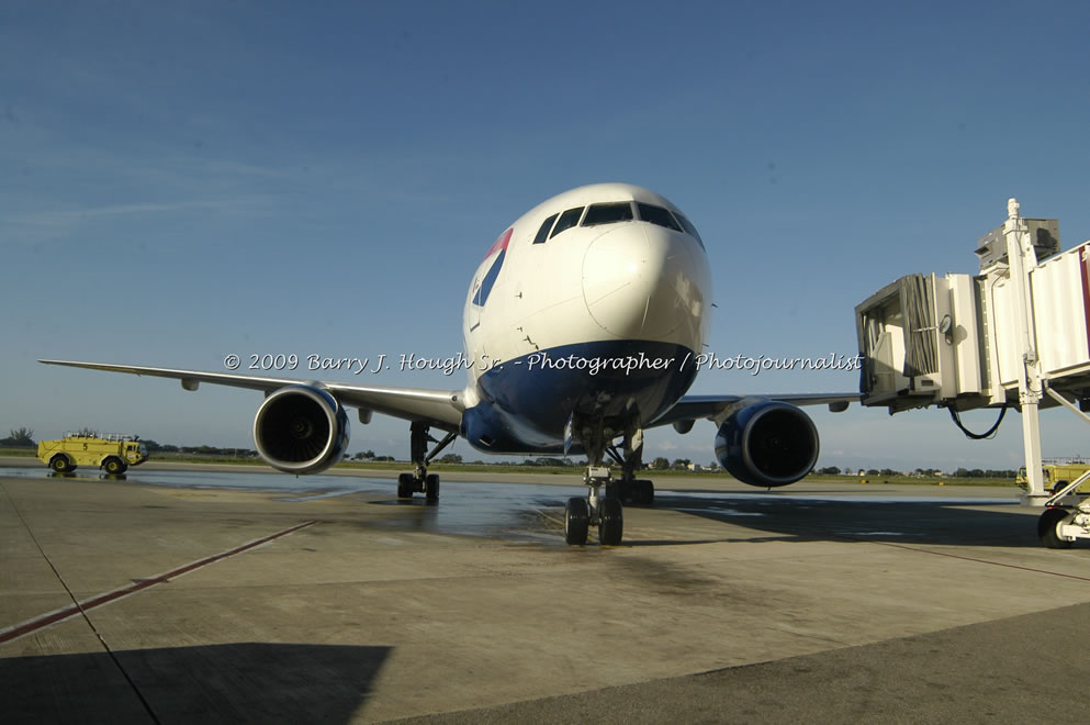  British Airways Inaugurates New Scheduled Service from London Gatwick Airport to Sangster International Airport, Montego Bay, Jamaica, Thursday, October 29, 2009 - Photographs by Barry J. Hough Sr. Photojournalist/Photograper - Photographs taken with a Nikon D70, D100, or D300 - Negril Travel Guide, Negril Jamaica WI - http://www.negriltravelguide.com - info@negriltravelguide.com...!