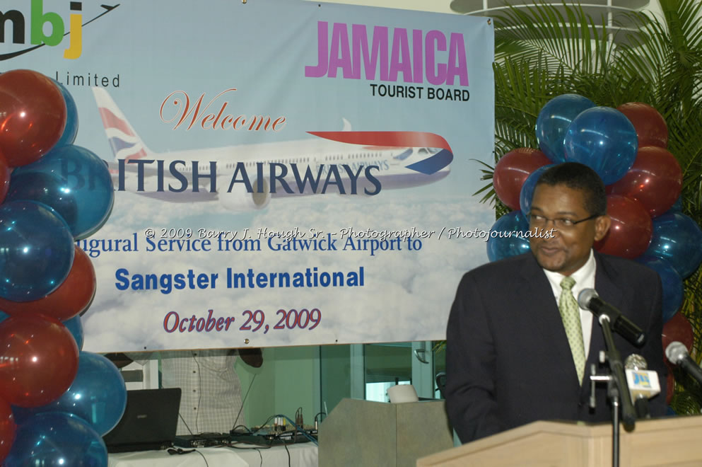  British Airways Inaugurates New Scheduled Service from London Gatwick Airport to Sangster International Airport, Montego Bay, Jamaica, Thursday, October 29, 2009 - Photographs by Barry J. Hough Sr. Photojournalist/Photograper - Photographs taken with a Nikon D70, D100, or D300 - Negril Travel Guide, Negril Jamaica WI - http://www.negriltravelguide.com - info@negriltravelguide.com...!