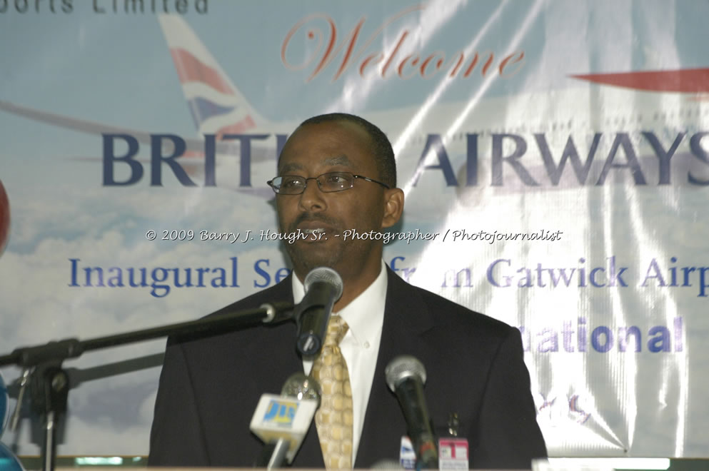  British Airways Inaugurates New Scheduled Service from London Gatwick Airport to Sangster International Airport, Montego Bay, Jamaica, Thursday, October 29, 2009 - Photographs by Barry J. Hough Sr. Photojournalist/Photograper - Photographs taken with a Nikon D70, D100, or D300 - Negril Travel Guide, Negril Jamaica WI - http://www.negriltravelguide.com - info@negriltravelguide.com...!