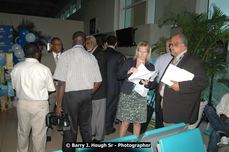 JetBue Airways' Inaugural Air Service between Sangster International Airport, Montego Bay and John F. Kennedy Airport, New York at MBJ Airports Sangster International Airport, Montego Bay, St. James, Jamaica - Thursday, May 21, 2009 - Photographs by Net2Market.com - Barry J. Hough Sr, Photographer/Photojournalist - Negril Travel Guide, Negril Jamaica WI - http://www.negriltravelguide.com - info@negriltravelguide.com...!