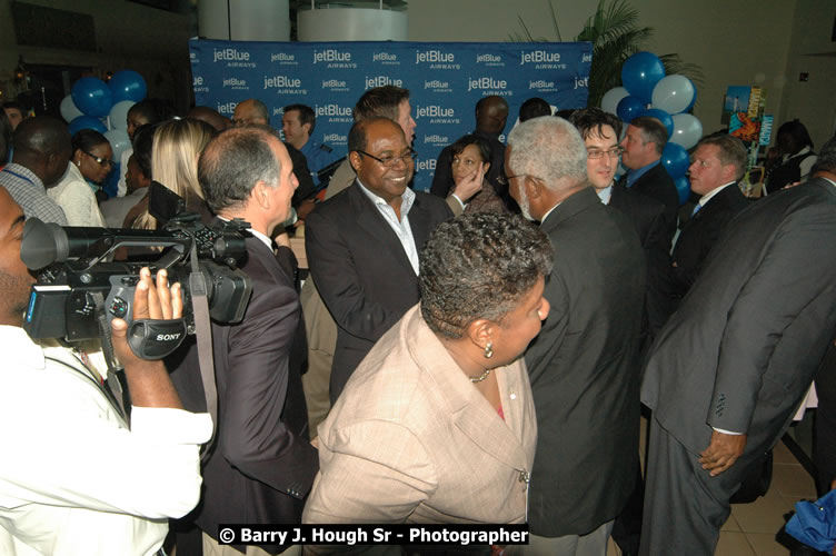 JetBue Airways' Inaugural Air Service between Sangster International Airport, Montego Bay and John F. Kennedy Airport, New York at MBJ Airports Sangster International Airport, Montego Bay, St. James, Jamaica - Thursday, May 21, 2009 - Photographs by Net2Market.com - Barry J. Hough Sr, Photographer/Photojournalist - Negril Travel Guide, Negril Jamaica WI - http://www.negriltravelguide.com - info@negriltravelguide.com...!