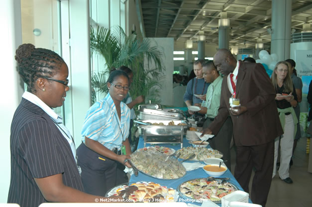 MBJ Airports Limited Welcomes WestJet Airlines - Inaugural Scheduled Service From Toronto Pearsons International Airport - Monday, December 10, 2007 - Sangster International Airport - MBJ Airports Limited, Montego Bay, Jamaica W.I. - Photographs by Net2Market.com - Barry J. Hough Sr, Photographer - Negril Travel Guide, Negril Jamaica WI - http://www.negriltravelguide.com - info@negriltravelguide.com...!