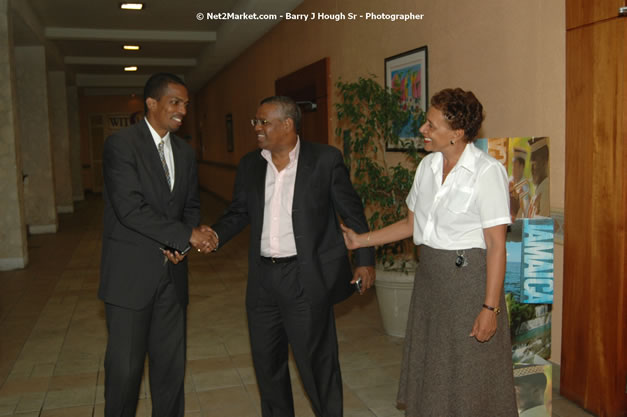 Red Cap Porters Awards - Minister of Tourism, Hon. Edmund Bartlett - Director of Tourism, Basil Smith - Friday, December 14, 2007 - Holiday Inn Sunspree, Montego Bay, Jamaica W.I. - Photographs by Net2Market.com - Barry J. Hough Sr, Photographer - Negril Travel Guide, Negril Jamaica WI - http://www.negriltravelguide.com - info@negriltravelguide.com...!