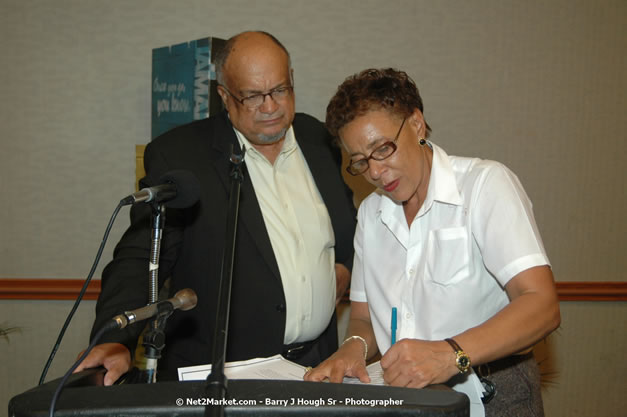 Red Cap Porters Awards - Minister of Tourism, Hon. Edmund Bartlett - Director of Tourism, Basil Smith - Friday, December 14, 2007 - Holiday Inn Sunspree, Montego Bay, Jamaica W.I. - Photographs by Net2Market.com - Barry J. Hough Sr, Photographer - Negril Travel Guide, Negril Jamaica WI - http://www.negriltravelguide.com - info@negriltravelguide.com...!