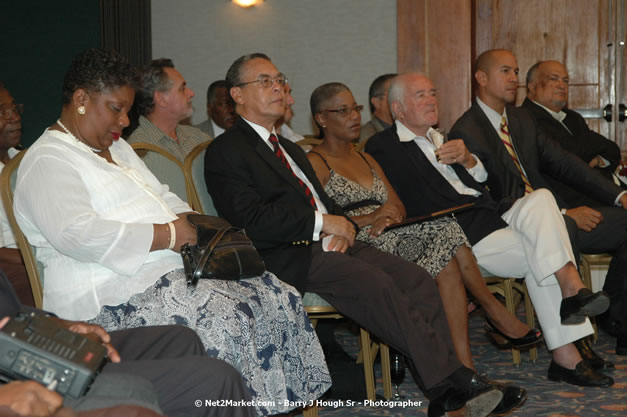 Red Cap Porters Awards - Minister of Tourism, Hon. Edmund Bartlett - Director of Tourism, Basil Smith - Friday, December 14, 2007 - Holiday Inn Sunspree, Montego Bay, Jamaica W.I. - Photographs by Net2Market.com - Barry J. Hough Sr, Photographer - Negril Travel Guide, Negril Jamaica WI - http://www.negriltravelguide.com - info@negriltravelguide.com...!