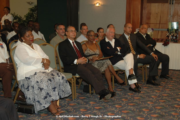 Red Cap Porters Awards - Minister of Tourism, Hon. Edmund Bartlett - Director of Tourism, Basil Smith - Friday, December 14, 2007 - Holiday Inn Sunspree, Montego Bay, Jamaica W.I. - Photographs by Net2Market.com - Barry J. Hough Sr, Photographer - Negril Travel Guide, Negril Jamaica WI - http://www.negriltravelguide.com - info@negriltravelguide.com...!