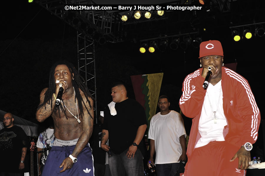 Lil Wayne @ Red Stripe Reggae Sumfest 2008 International Night 2, Catherine Hall, Montego Bay - Saturday, July 19, 2008 - Reggae Sumfest 2008 July 13 - July 19, 2008 - Photographs by Net2Market.com - Barry J. Hough Sr. Photojournalist/Photograper - Photographs taken with a Nikon D300 - Negril Travel Guide, Negril Jamaica WI - http://www.negriltravelguide.com - info@negriltravelguide.com...!