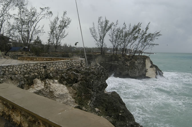 W orld Famous - Rick's Cafe - Negril's West End Cliffs - After Ivan - Negril Travel Guide, Negril Jamaica WI - http://www.negriltravelguide.com - info@negriltravelguide.com...!