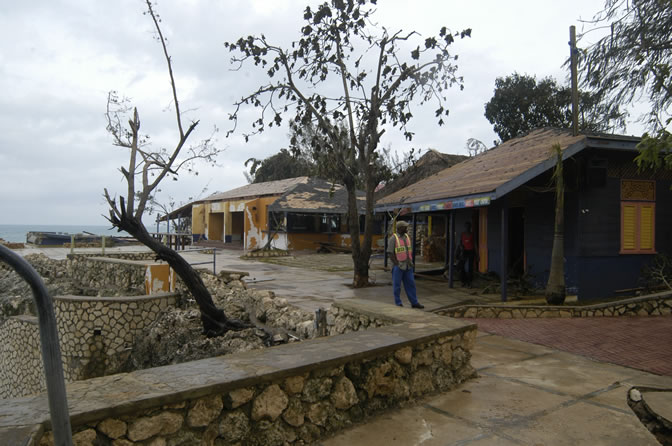 W orld Famous - Rick's Cafe - Negril's West End Cliffs - After Ivan - Negril Travel Guide, Negril Jamaica WI - http://www.negriltravelguide.com - info@negriltravelguide.com...!